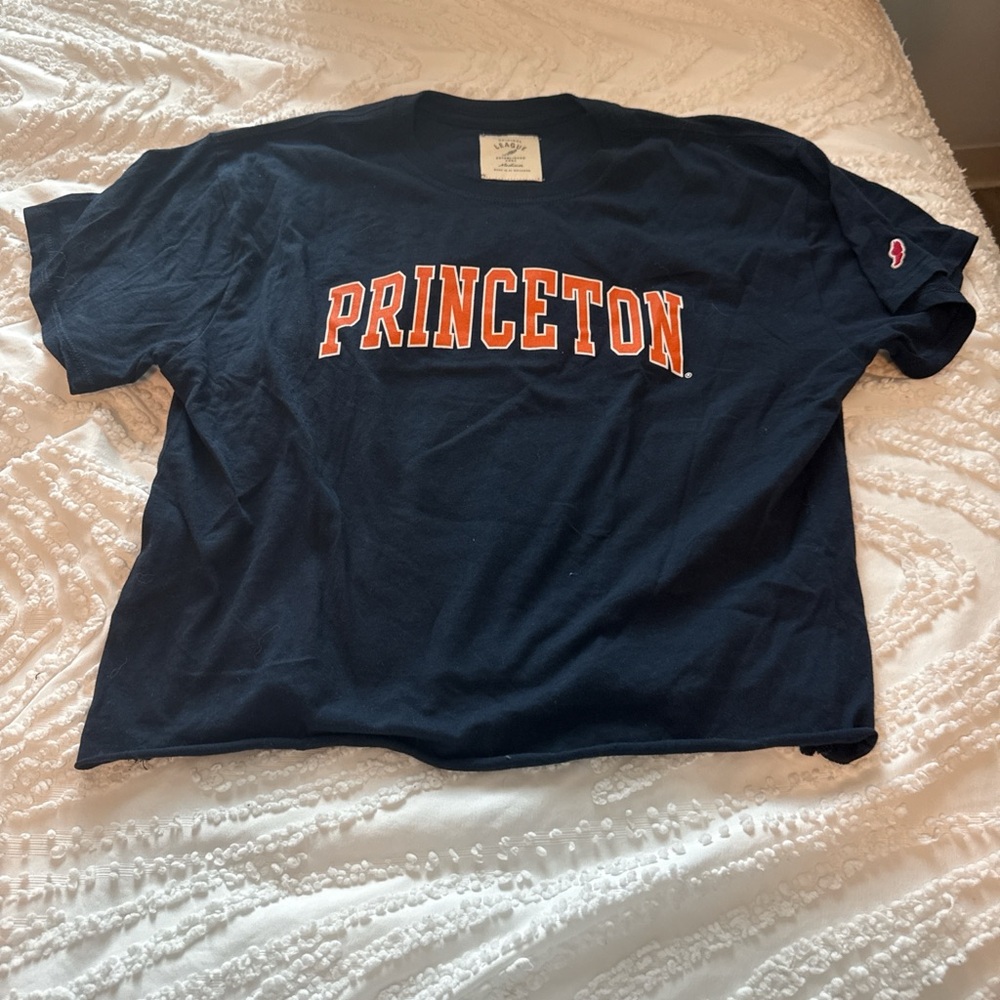 Princeton Navy Crop Top